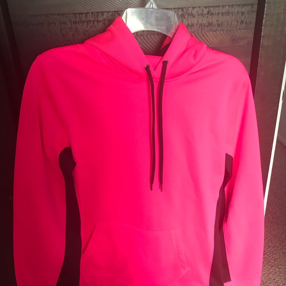 Bright pink hoodie